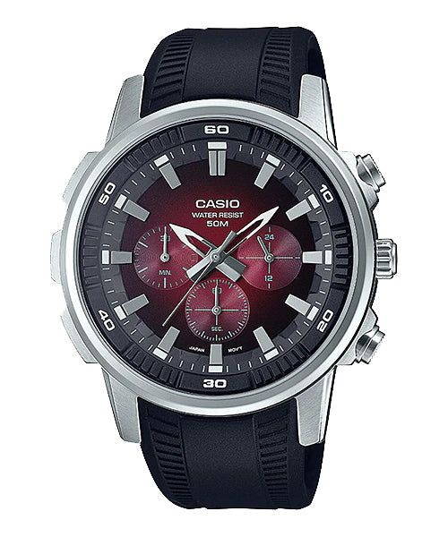 Reloj casual correa de resina MTP-E505-4AV