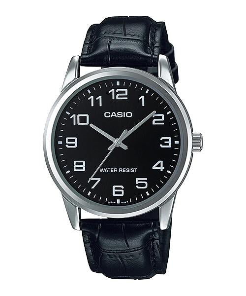 Reloj casual correa de cuero MTP-V004L-1A