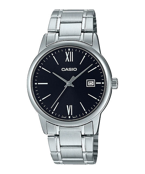 Reloj casual correa de cuero MTP-V001L-1B